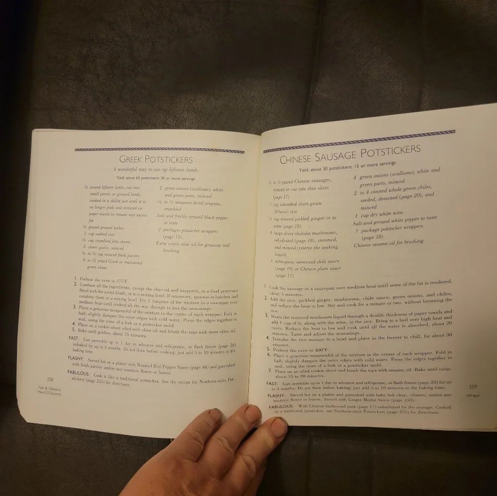 Fat & Fabulous Hors D'Oeuvres by Michele Braden ‎ Paperbook